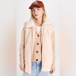 Rails Cream Fleece Vest